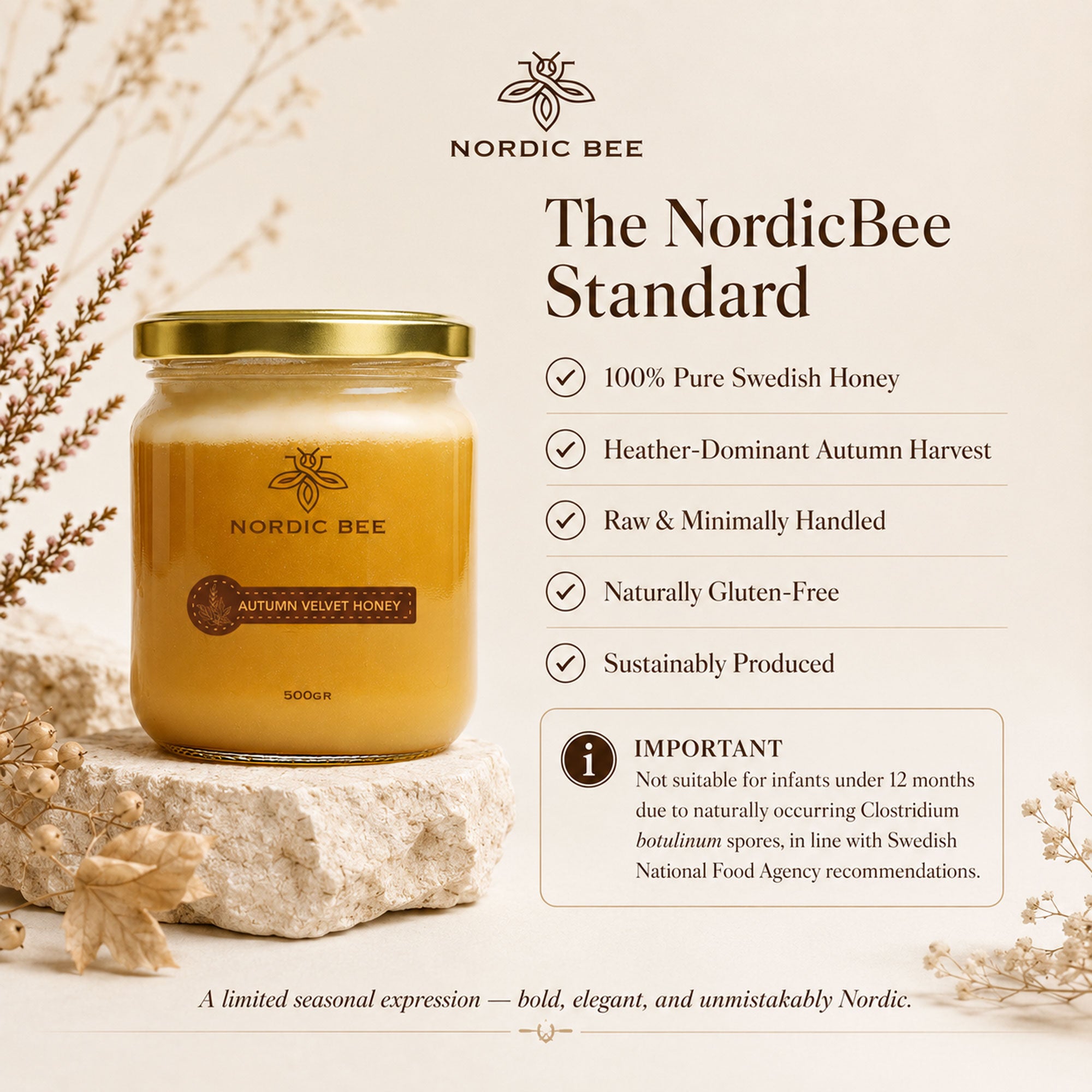 Autumn Velvet Honey 500 gram