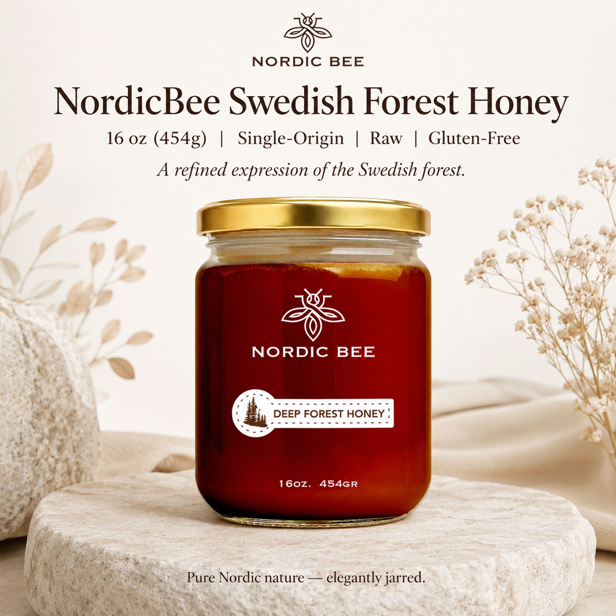 Deep Forest Honey 16oz 454gr