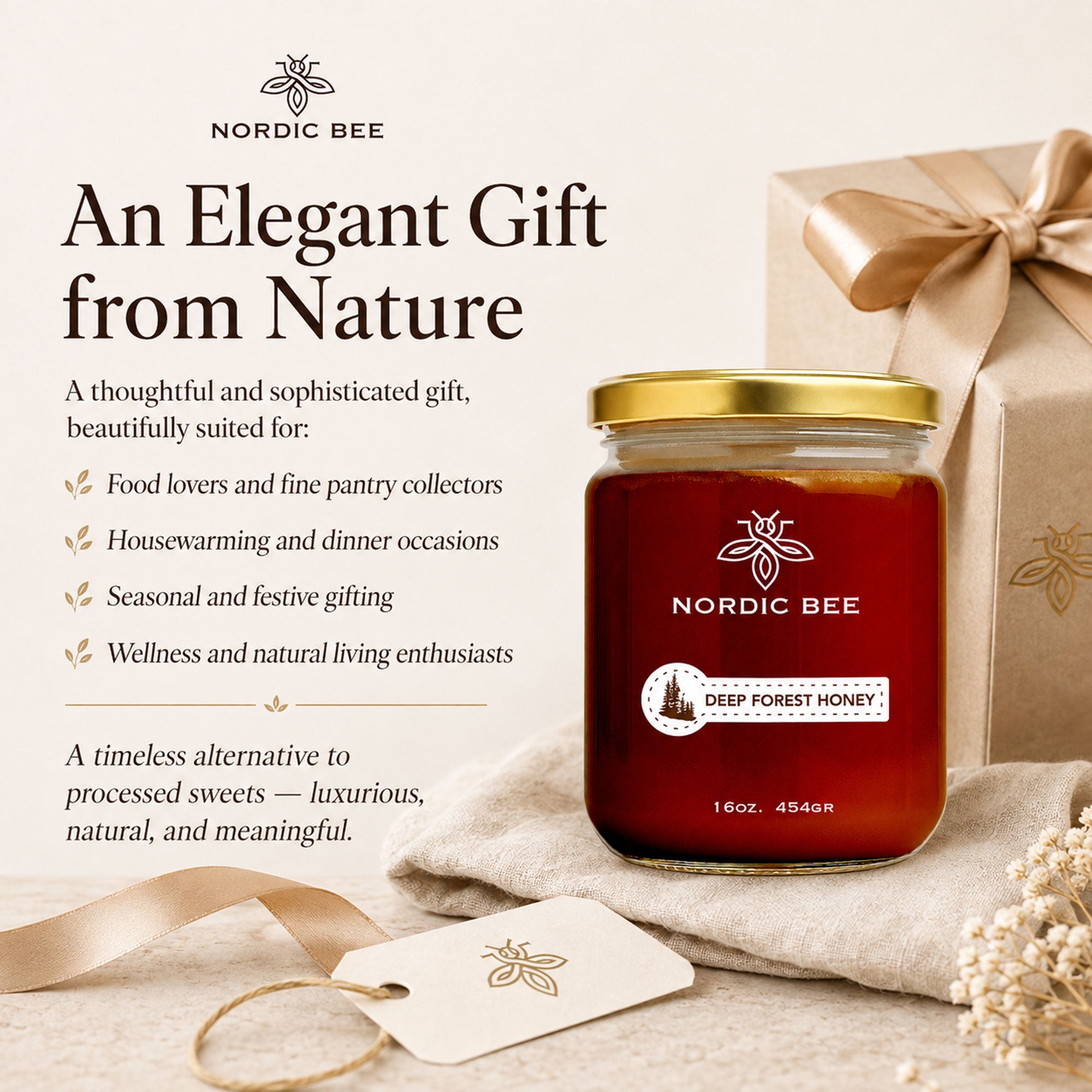 Deep Forest Honey 16oz 454gr