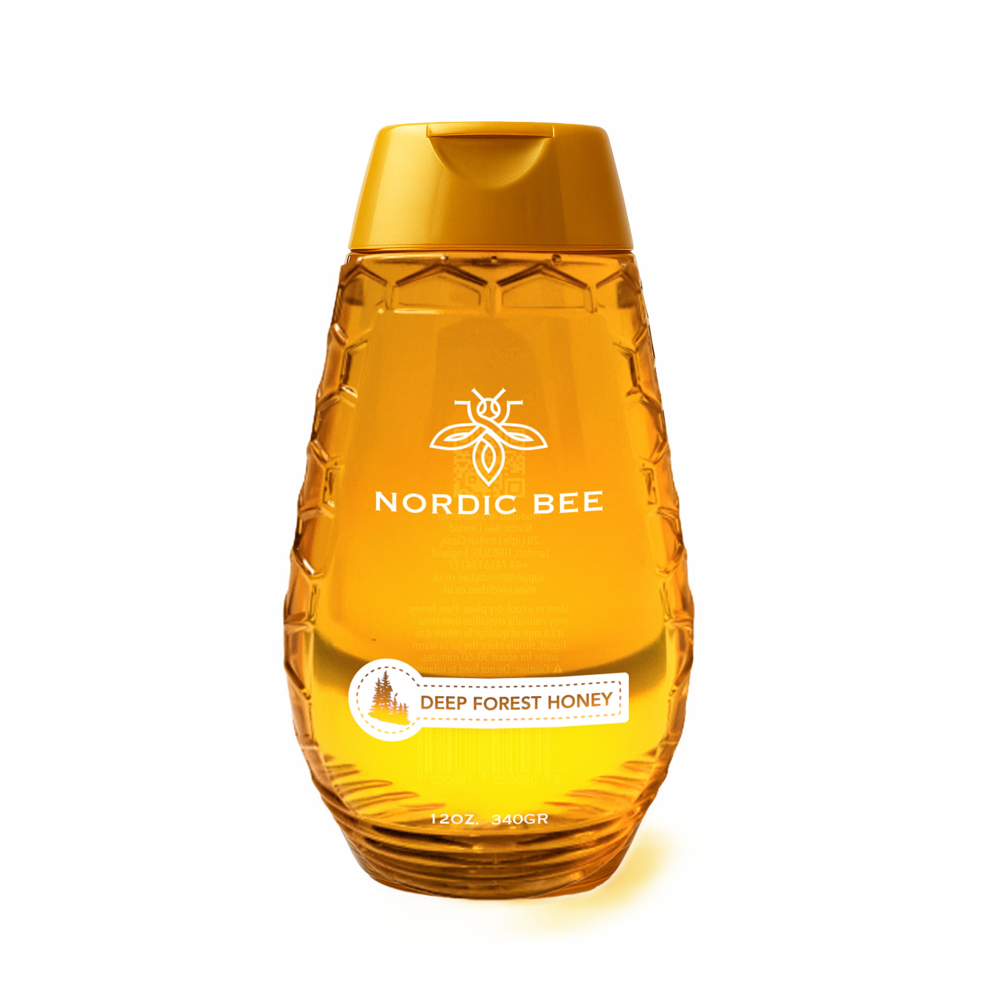 Deep Forest Honey 12oz 340gr Plastic Squeezy